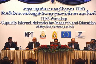 Opening session of TEIN3 Workshop in Vientiane, Laos