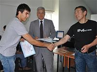 Professor Boris Japarov and KazRENA’s instructor Talgat Nurlybayev